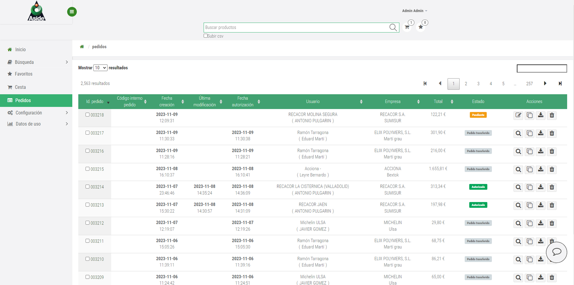 b2b-pedidos B2B Crear usuario socio crear empresa